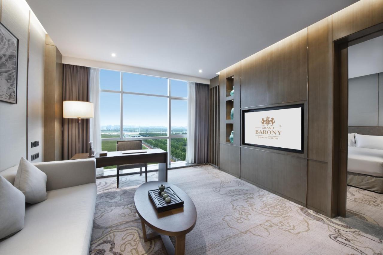 Grand Barony Qingdao Airport Hotel Exterior foto