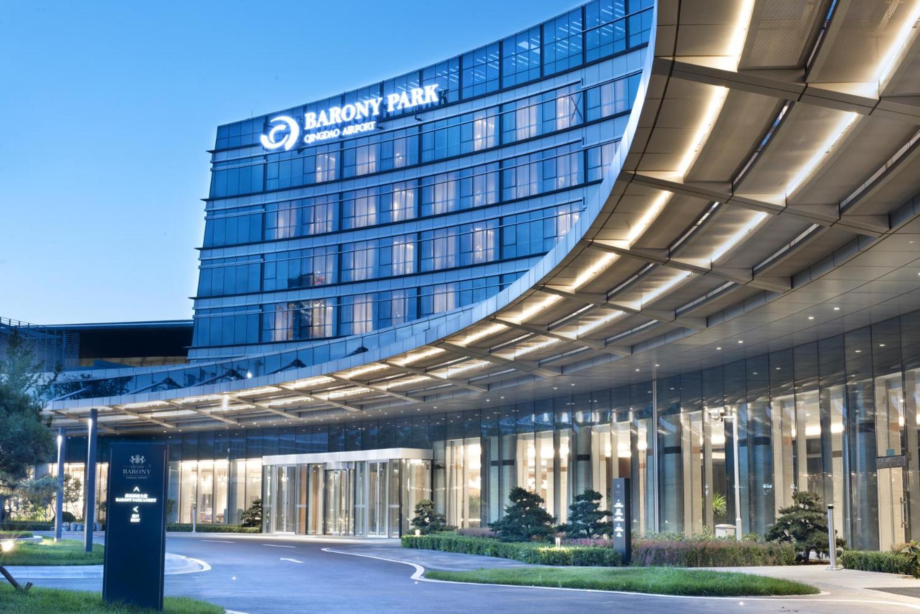 Grand Barony Qingdao Airport Hotel Exterior foto